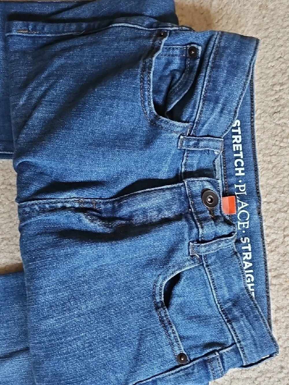 The Children's Place Boys' Dark Blue Straight Jeans